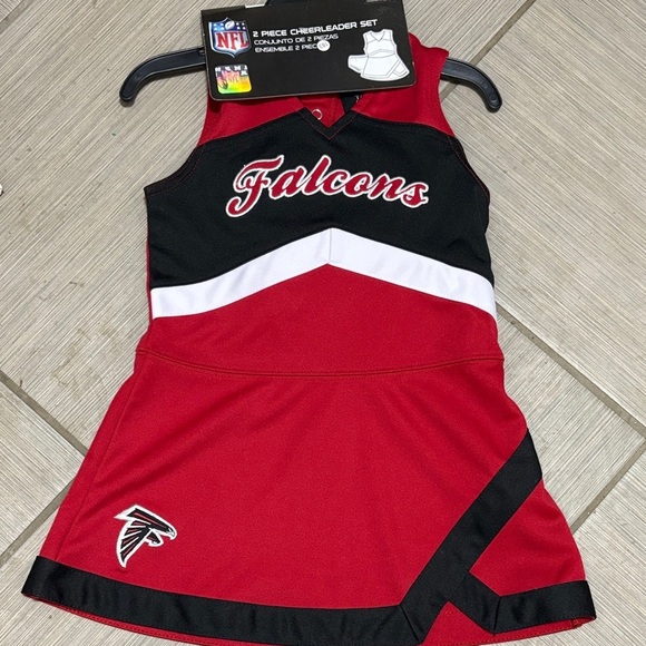 NFL Other - NFL Falcons Kids Cheerleader Dress - Red, Black, and White